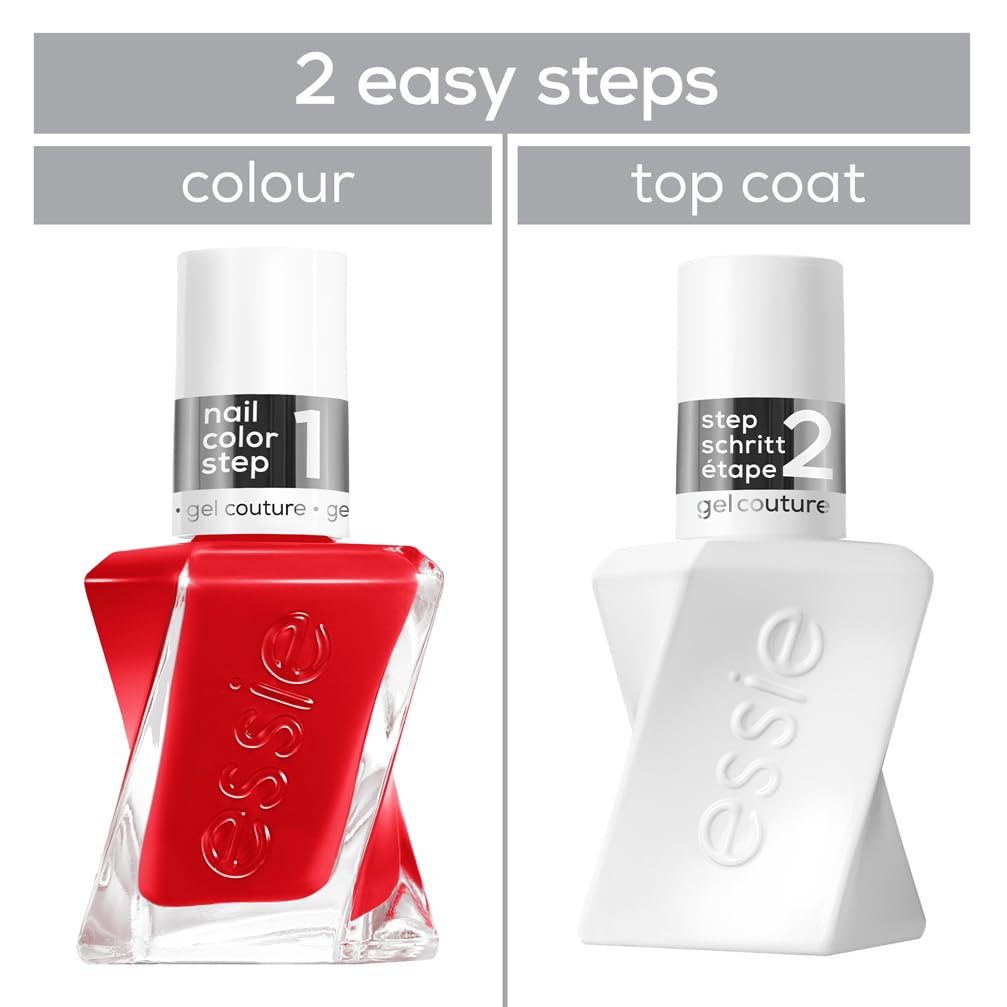 essie Gel Couture Topcoat Nail Polish for Up to 15 Days of Wear, High Shine, 13.5ml 6