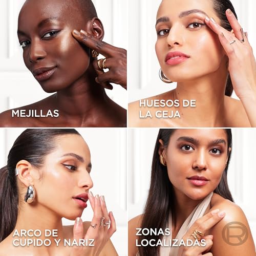 L'Oréal Paris Lumi Le Glass Stick, Highlighter-Stick für vielfältige Anwendungen, strahlendes Satin-Finish, nicht klebrig, glitzerfrei, für alle Hauttöne, Farbton: 610 Pearl Eclat 10