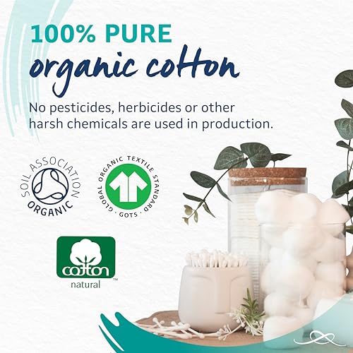 Lil-Lets Certified Organic Cotton Wool Pleats, 200g - 100% Pure, Soft & Absorbent