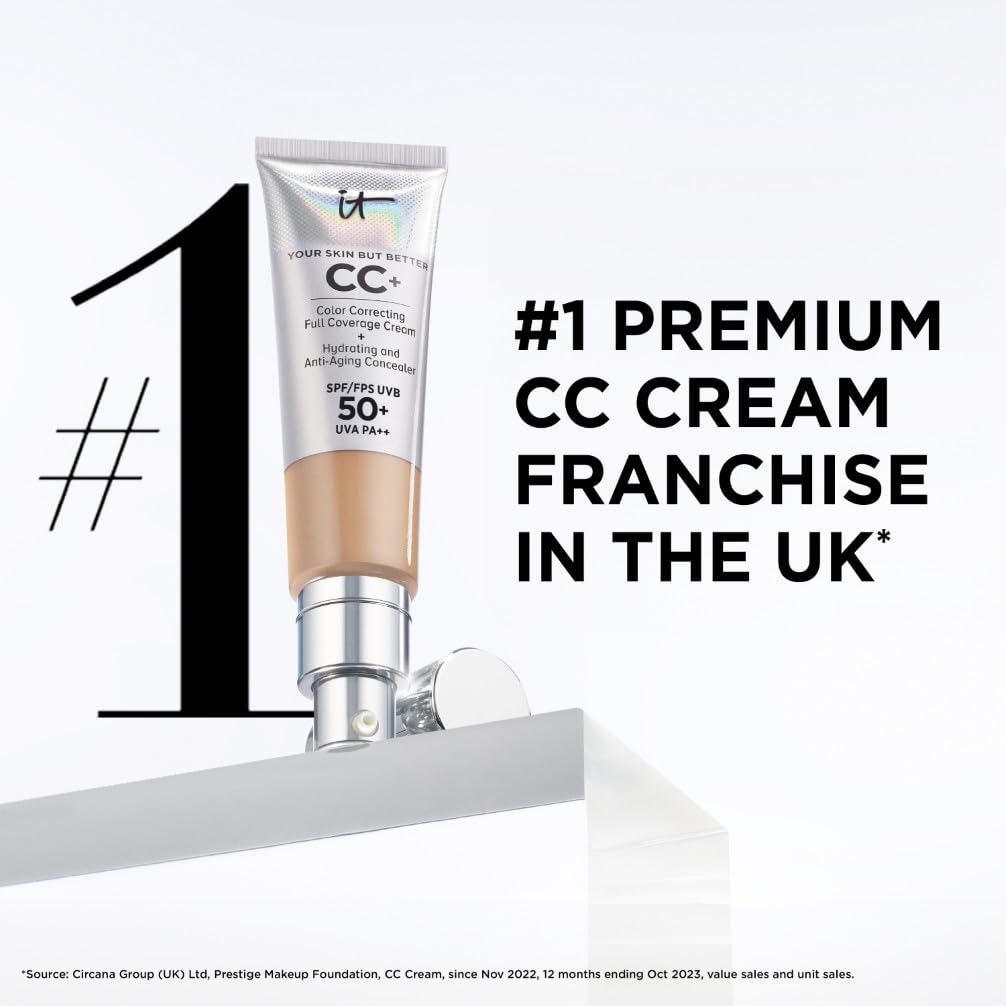 IT Cosmetics CC+ Cream Nude Glow Foundation - Medium Coverage, Instant Radiance 8