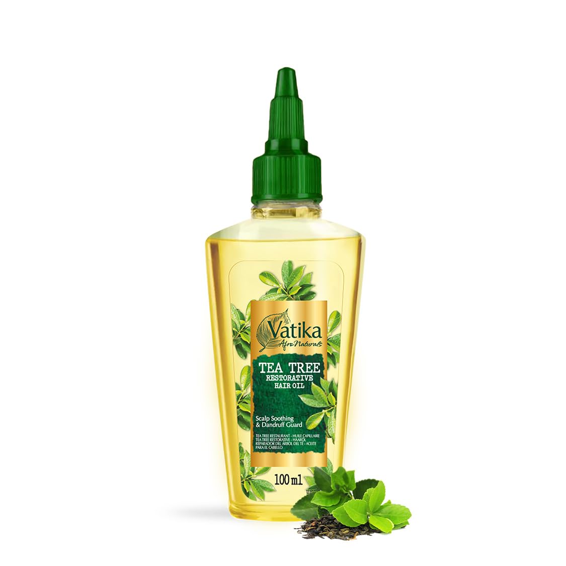 Vatika Afro Naturals Tea Tree Hair Oil 100 ml | Restorative Oil for Soothing Scalp & Dandruff Protection