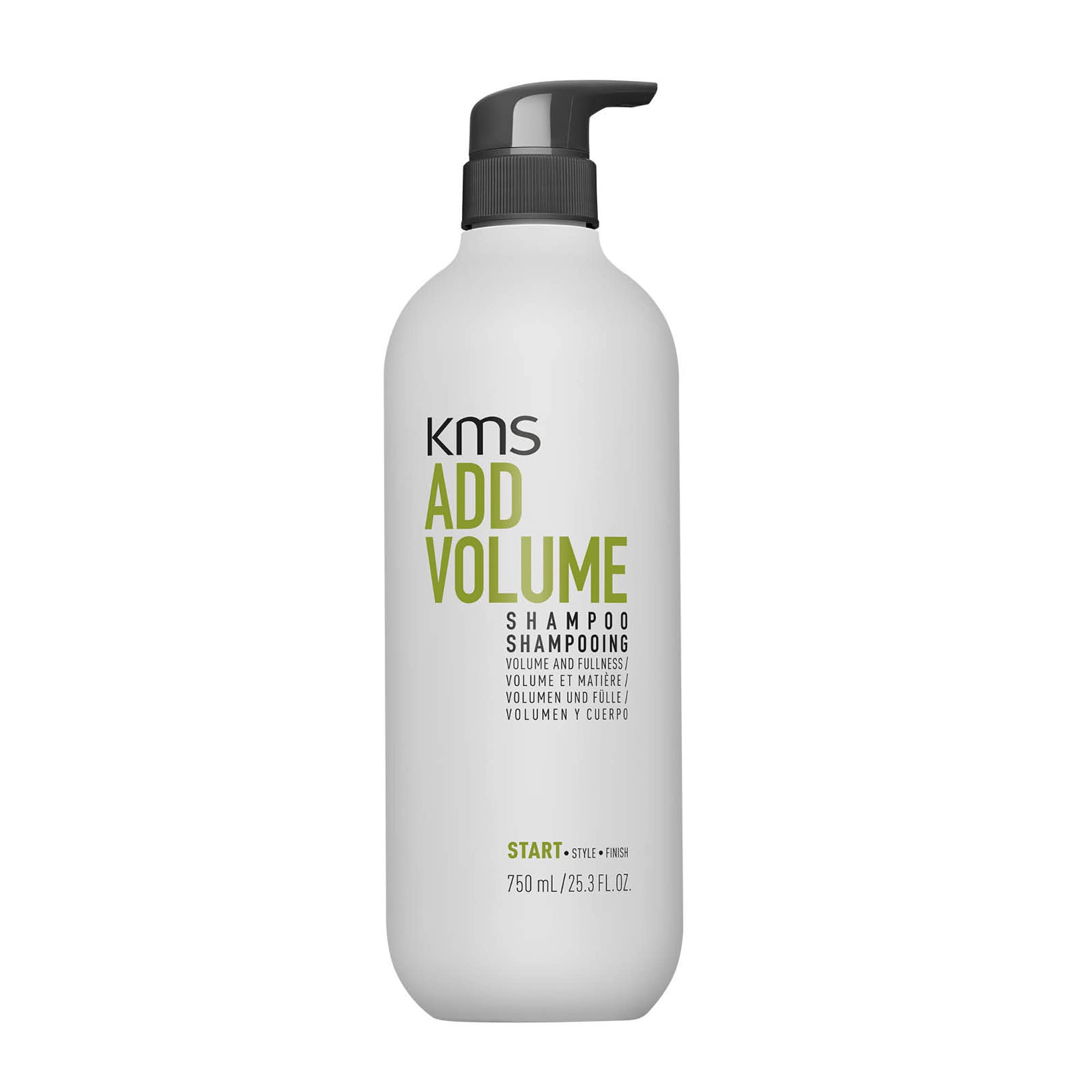 KMS Add Volume Shampoo for All Hair Types, 750ml - Vegan Formula for Lift and Fullness