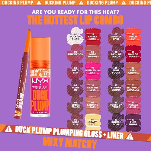 NYX Professional Makeup Duck Plump Plumping Lip Liner - Ducking Clear - Up To 10 HR Wear 10