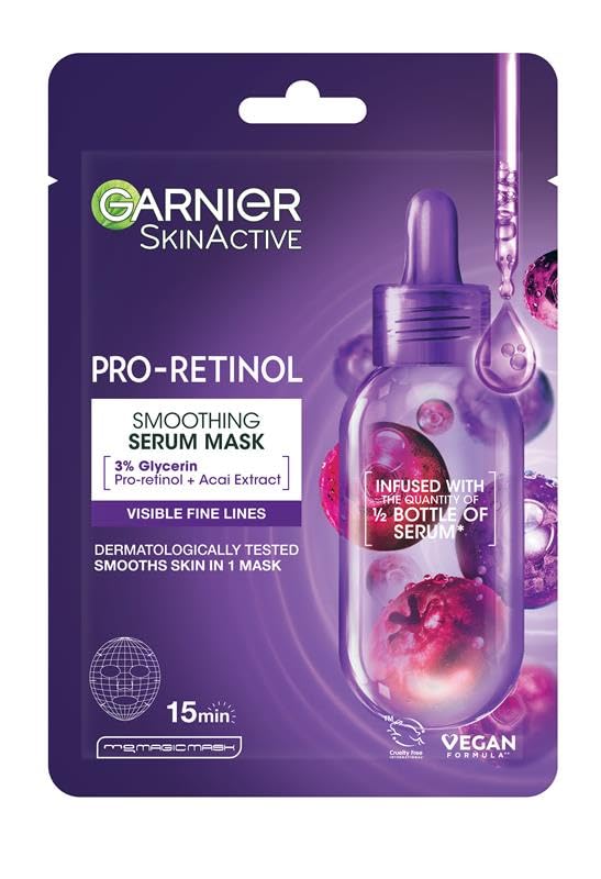 Garnier 12-Piece Sheet Mask Gift Set: Hydrating Face & Eye Masks with Hyaluronic Acid 14