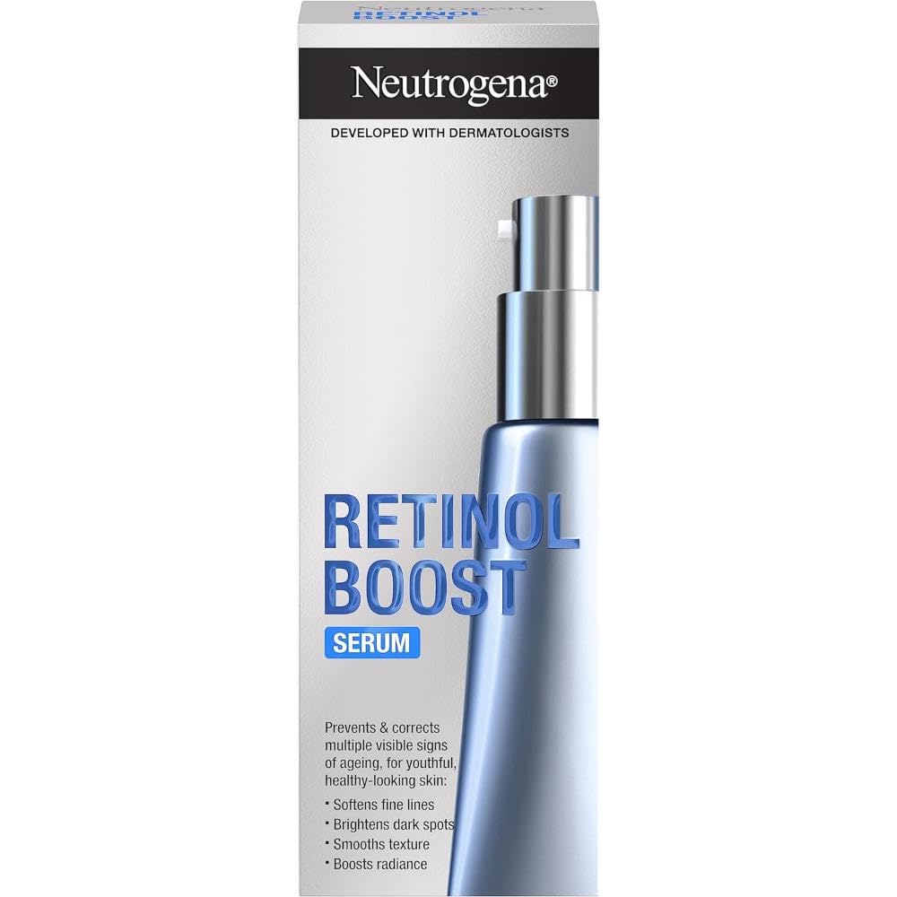 Neutrogena Retinol Boost Facial Serum 30ml - Reduces Fine Lines & Dark Spots