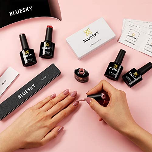 BLUESKY Gel Nail Polish Set: No Wipe Top Coat and Base Coat Duo, Soak Off LED UV, 2 x 10ml 9
