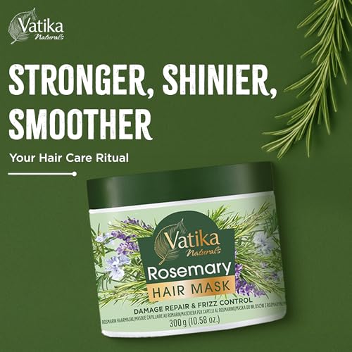 Vatika Natural Rosemary Deep Nourishment Hair Mask for Dry & Sensitive Scalps, 300 ml