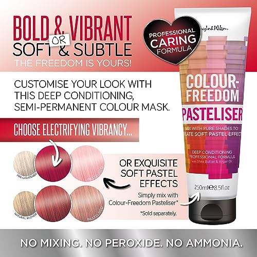 Knight & Wilson Colour Freedom Gloss Pro Crimson Red Semi-Permanent Hair Colour 150ml Vegan 3