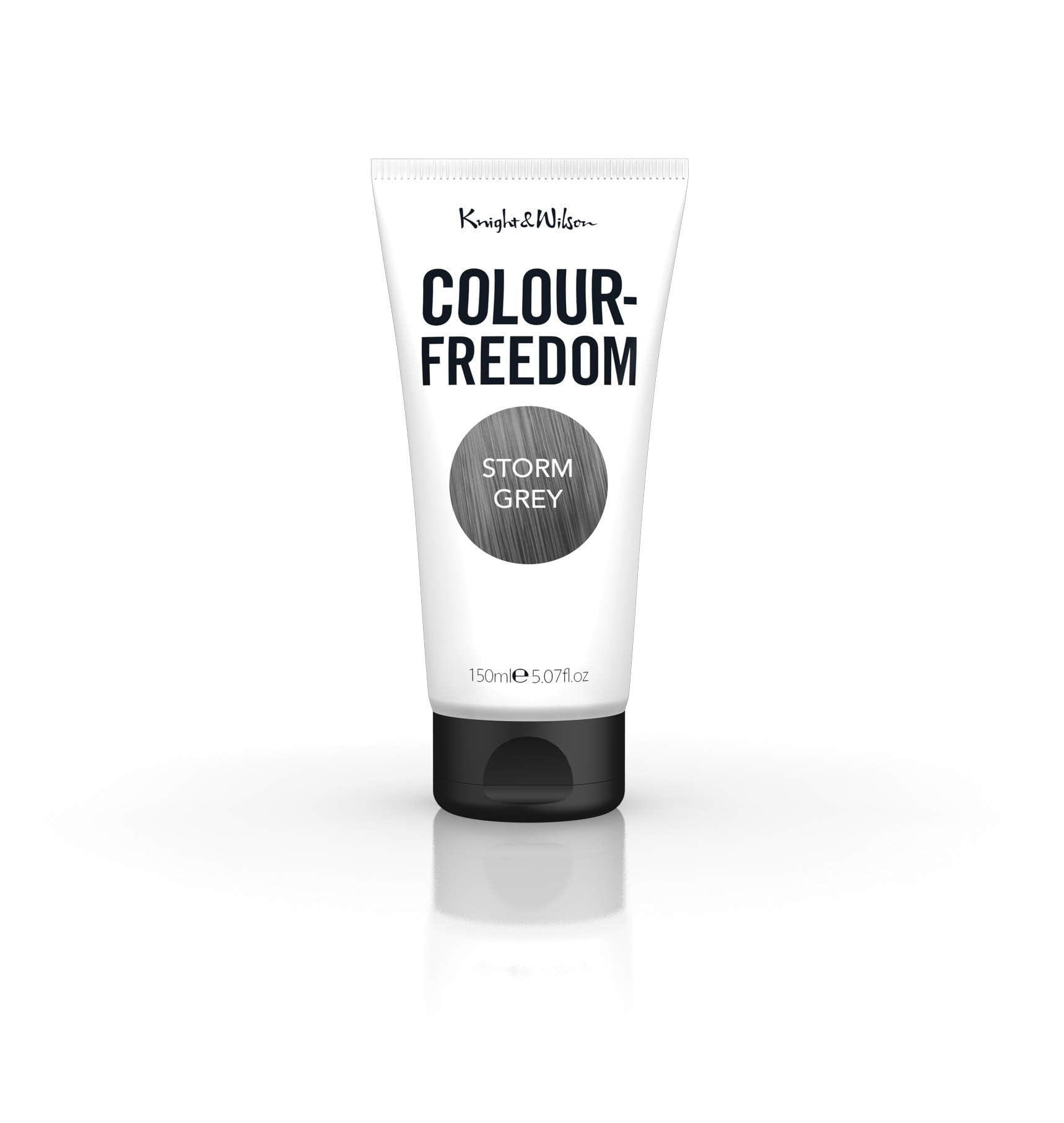 Knight &amp; Wilson Colour-Freedom Storm Grey Semi-Permanente Haarfarbe – Ultra-leuchtende, vegane Farbmaske mit Glanzverstärker-Komplex – Ammoniakfrei – Hält bis zu 6–10 Haarwäschen – 150 ml 2