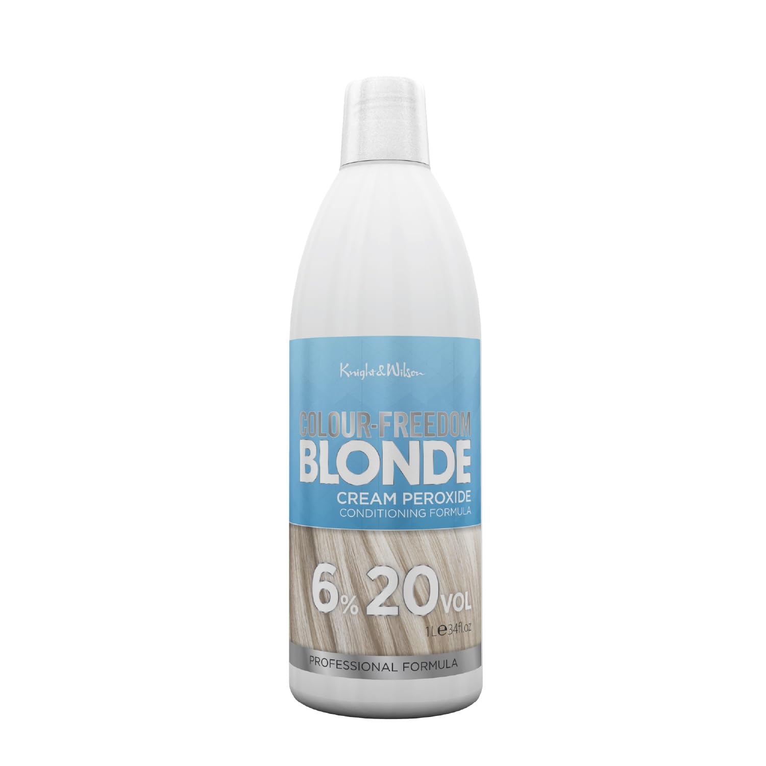Knight &amp; Wilson Colour Freedom Professional Blonde Haarentwickler, 6 % 20 Vol. Creme-Peroxid, Pflegeformel, 1000 ml