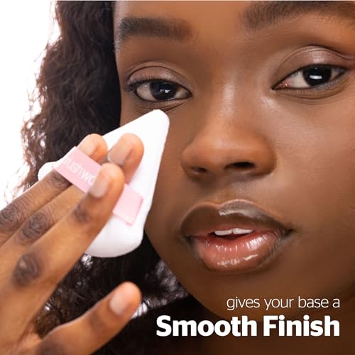 Brushworks Triangular Powder Puff Duo for Flawless, Airbrushed Makeup Setting 5