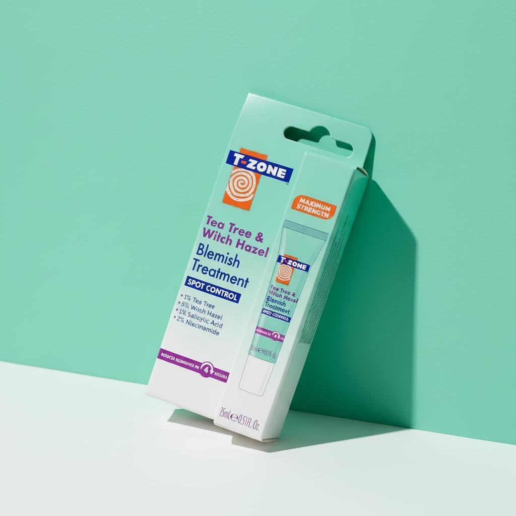 T-Zone Teebaum &amp; Hamamelis Unreinheiten-Gel 15ml, Schnelle punktuelle Behandlung 3