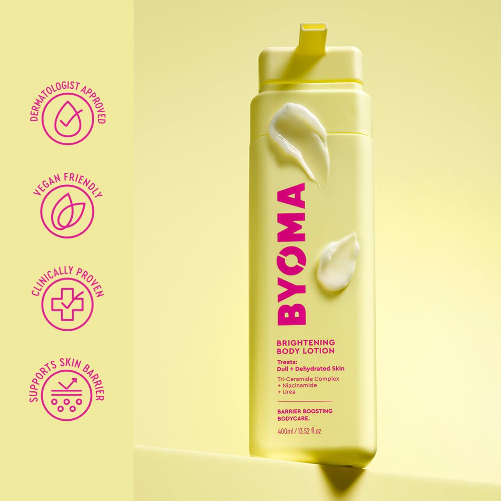 BYOMA Brightening Body Lotion 400ml with Niacinamide and Urea for Dull, Dehydrated Skin 5