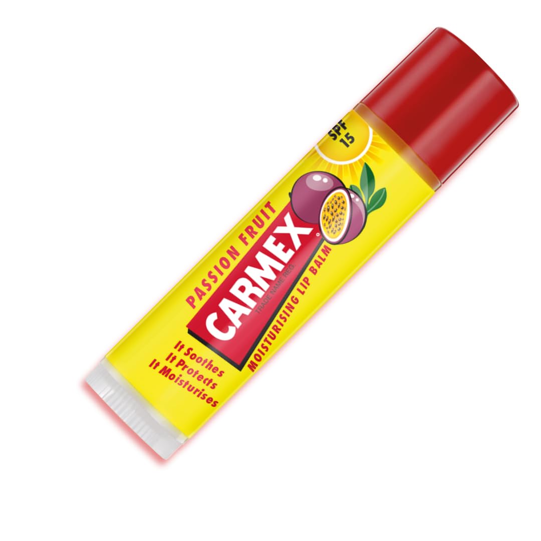 CARMEX Passionfruit Lip Balm Click Stick with SPF 15 for Intense Hydration