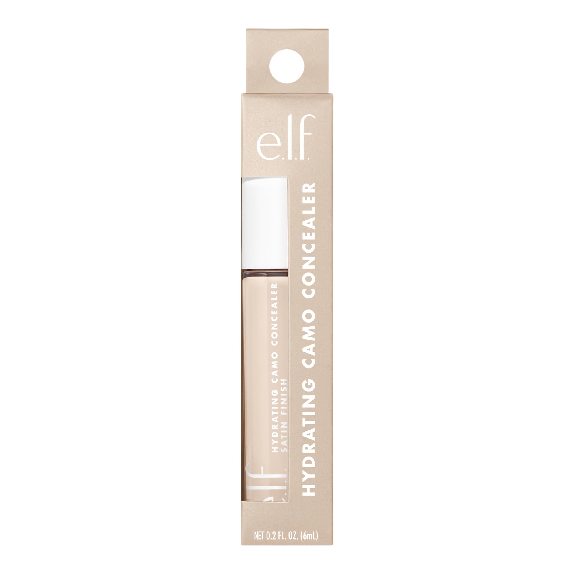 e.l.f. Hydrating Camo Concealer, Satin Finish, Fair Rose, Full Coverage, 0.203 Fl Oz 6