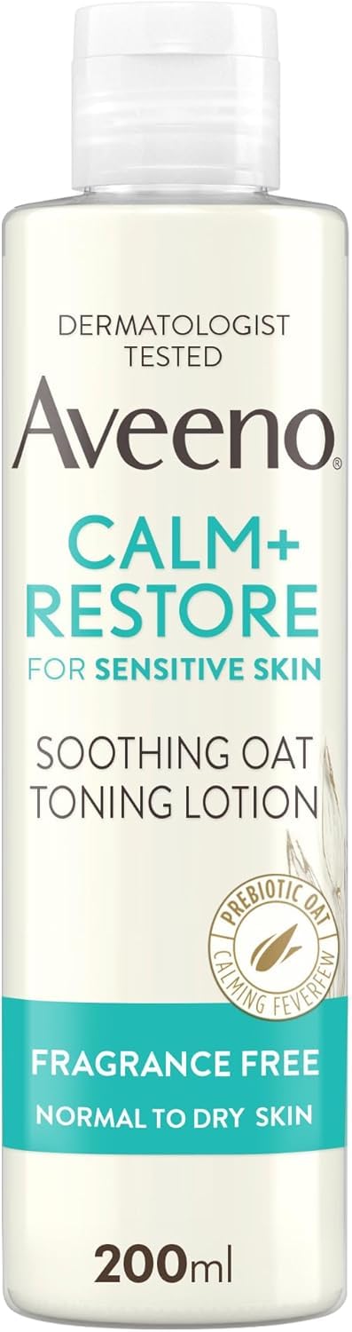 Aveeno Face Calm+Restore Soothing Oat Toning Lotion for Sensitive Skin, 200ml