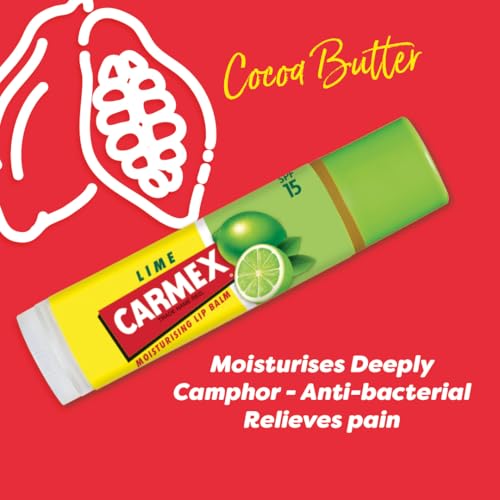 Carmex Lime Click Stick Lip Balm SPF 15 for Dry Lips 4.25 g 3