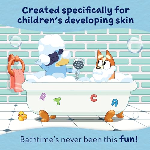 Childs Farm Bluey-Berry Hair & Body Wash for Kids - Tear-Free Gentle Cleansing
