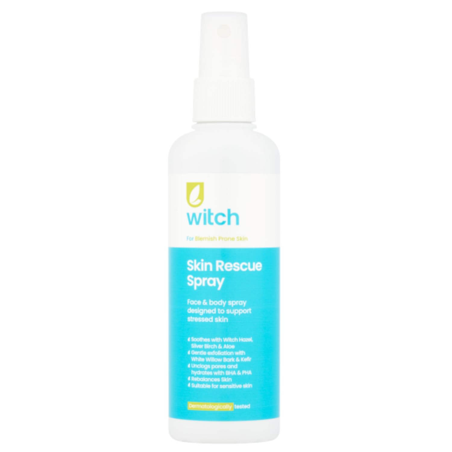 Witch Skin Rescue Spray for Stressed, Blemish-Prone Skin with Witch Hazel & BHA