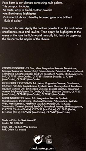 SLEEK Face Form Contour Palette Light - Contour, Highlighter & Blush Kit 3