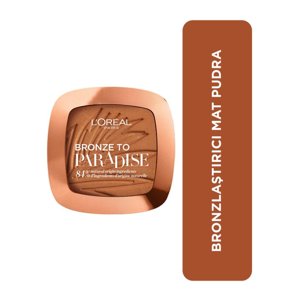 L'Oreal Paris Back To Bronze Matte Bronzing Pressed Powder - Medium Shade, Shimmer Free