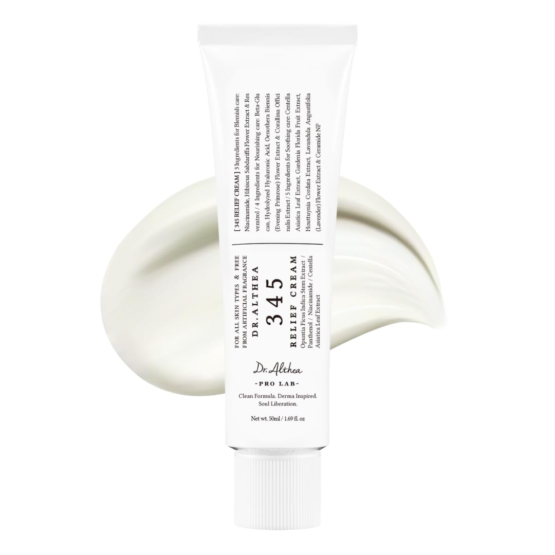 Dr.Althea 345 Relief Cream | Vegan PDRN & Niacinamide Moisturizer for Blemish Care and Soothing Recovery | 50ml