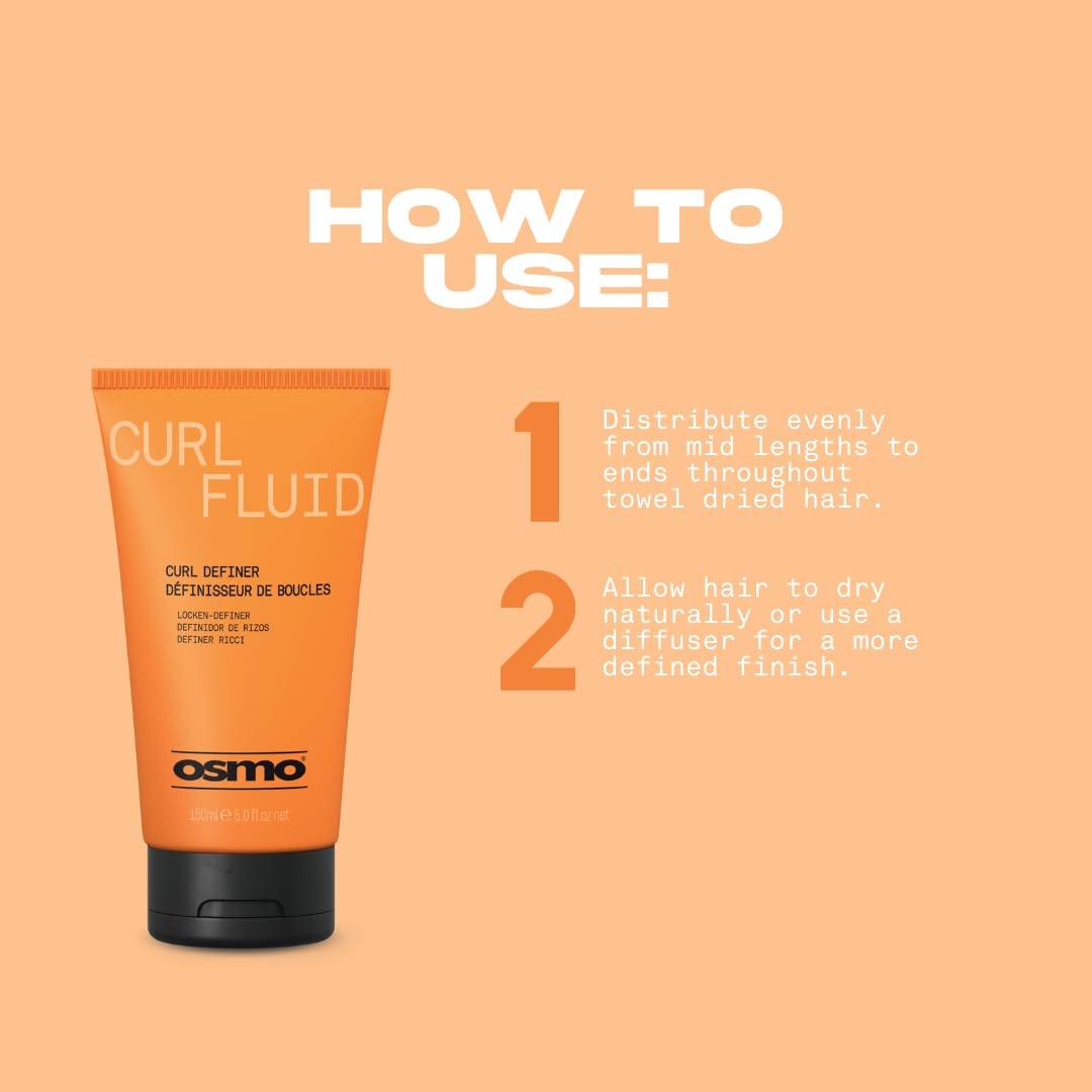 OSMO Curl Fluid Leave-in Curl Enhancer and Volumiser for Frizz Control | Vegan 4