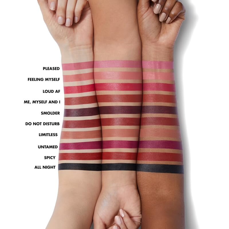 elf O Face Satin Lipstick, hochpigmentierter, pflegender und langanhaltender cremiger Lippenstift, angereichert mit Jojobaöl, vegan und tierversuchsfrei, ohne Reue 4