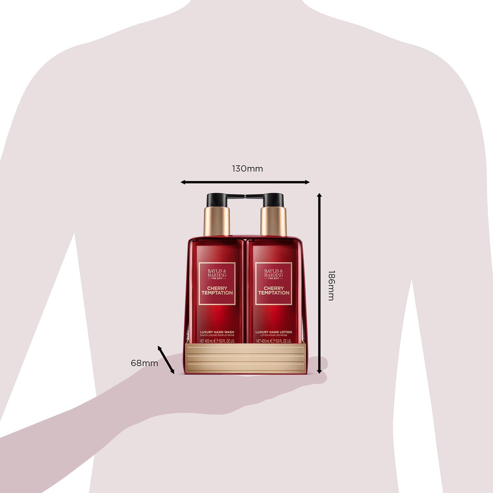 Baylis &amp; Harding The Edit Cherry Temptation 2er-Set, 400 ml Handseife 7
