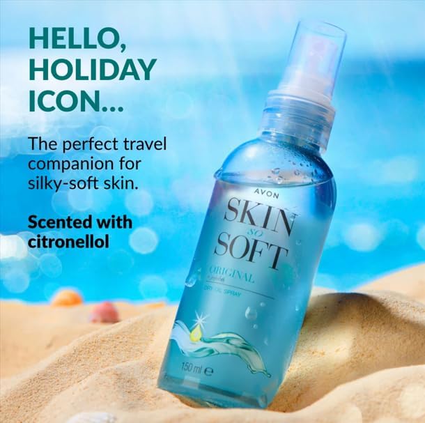 Avon Skin So Soft Dry Oil Spray Trio Pack - Locks in Moisture with Jojoba Oil 8