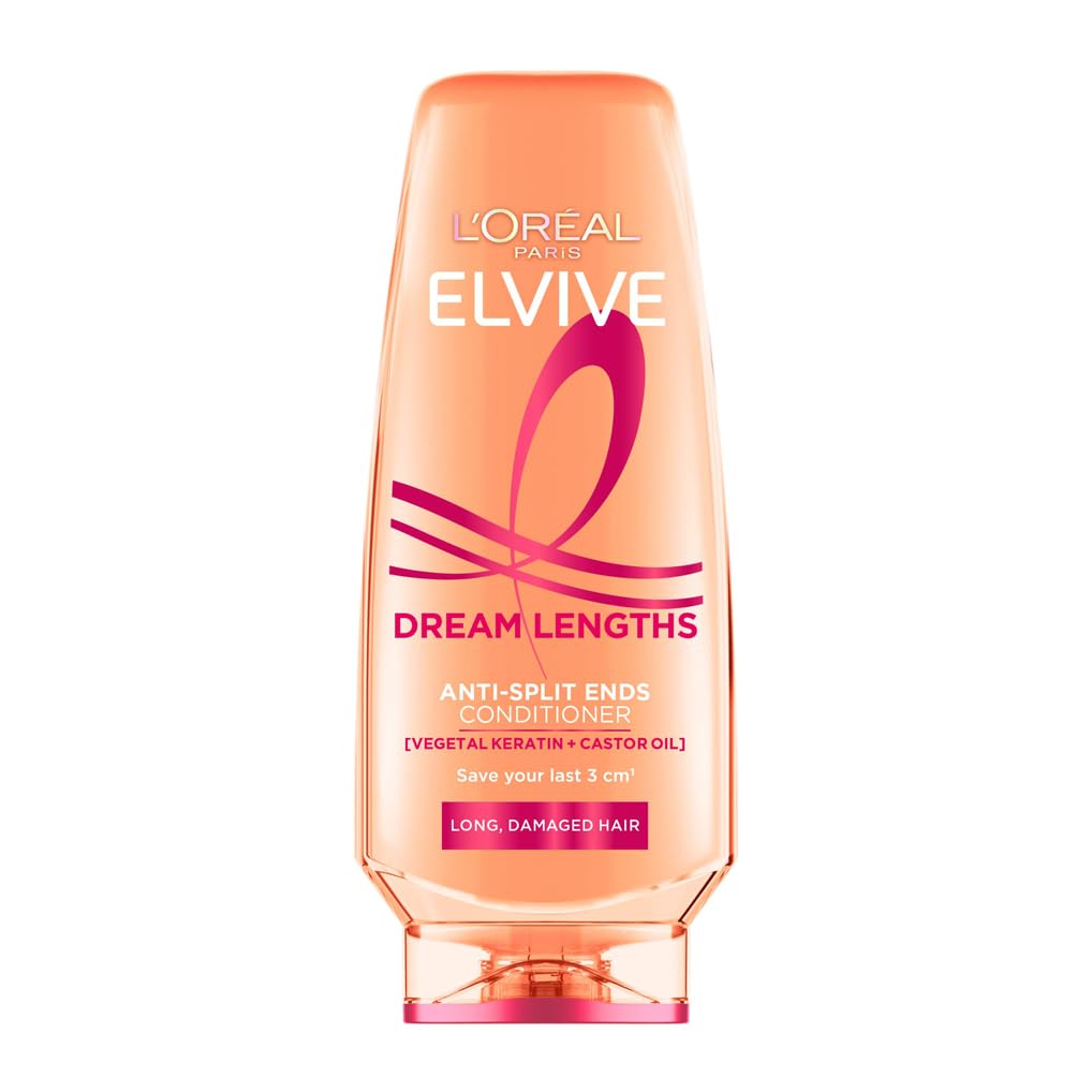 L'Oréal Paris Elvive Dream Lengths Anti-Split Ends Conditioner with Vegetal Keratin & Castor Oil