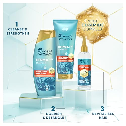 Head & Shoulders DermaX Pro Anti-Dandruff Shampoo, Conditioner & Serum Set for Dry Scalp 14
