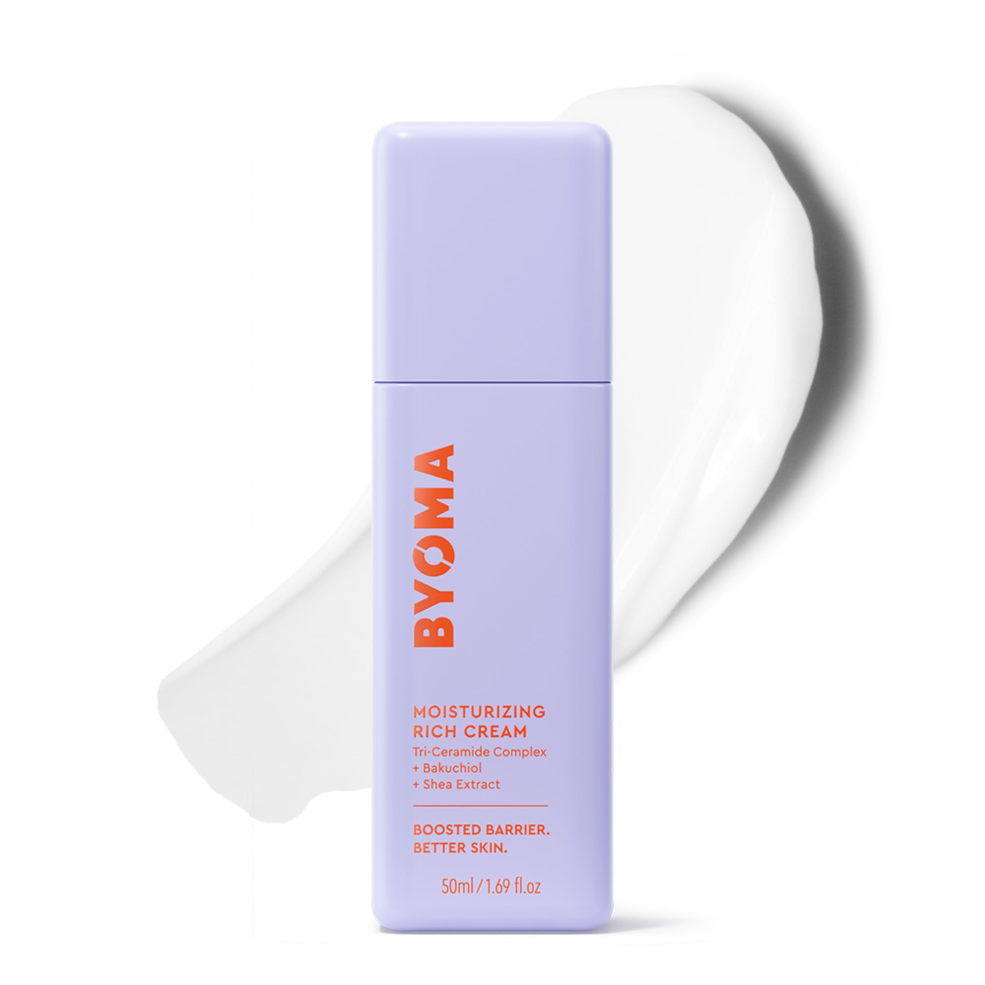 BYOMA Moisturising Rich Cream (50ml) Face Moisturiser with Ceramides for Barrier Repair and Dry Skin