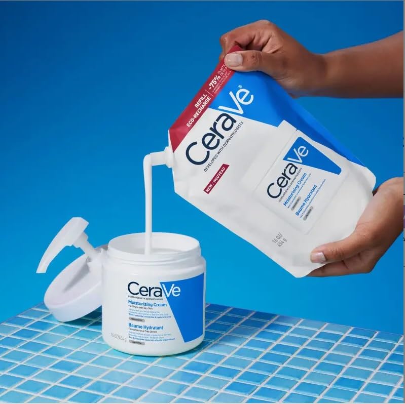 CeraVe Moisturising Face and Body Cream with Hyaluronic Acid and 3 Essential Ceramides 5