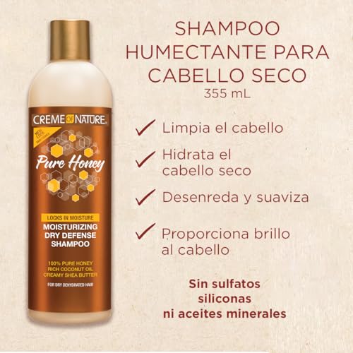 Creme of Nature Honey Moisture Dry Defense Shampoo, 354,9 ml, Gold