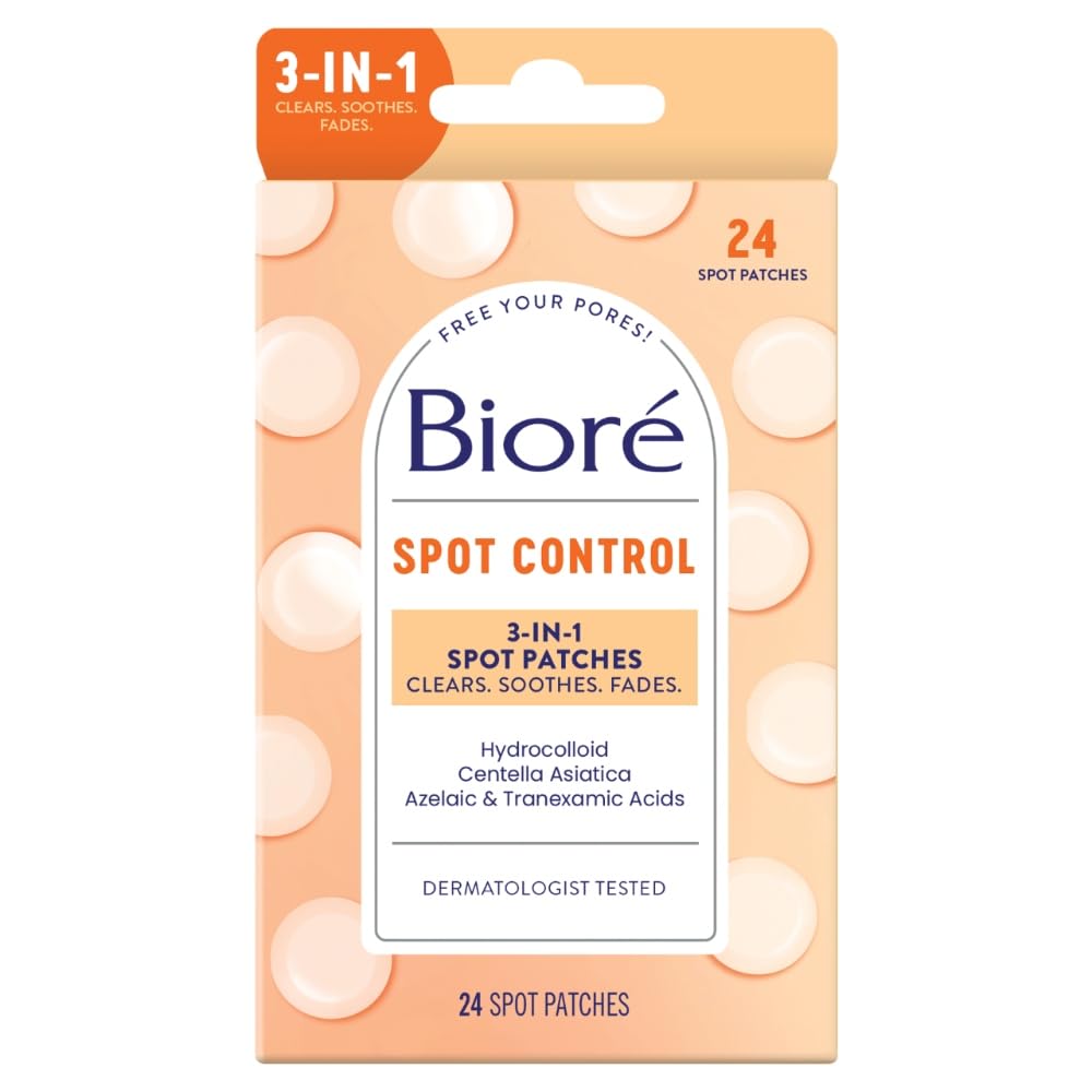 Bioré Spot Control 3-in-1 Hydrocolloid Patches with Azelaic & Tranexamic Acid