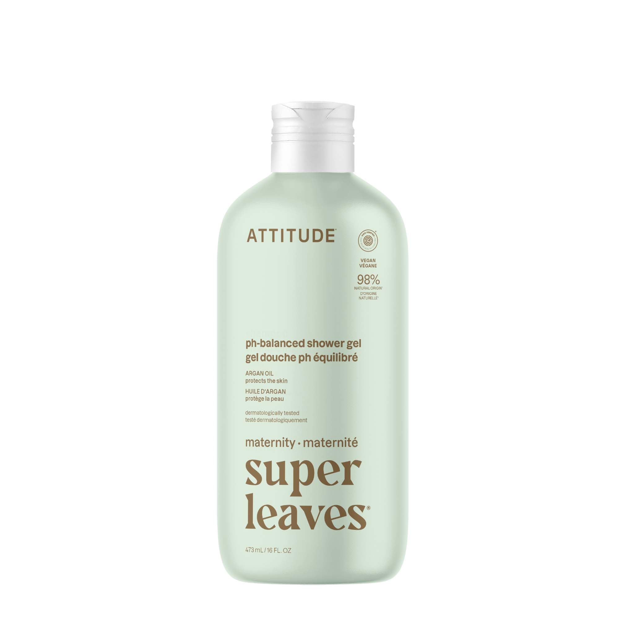 ATTITUDE EWG Verified Pregnancy pH-Balanced Shower Gel with Argan Oil