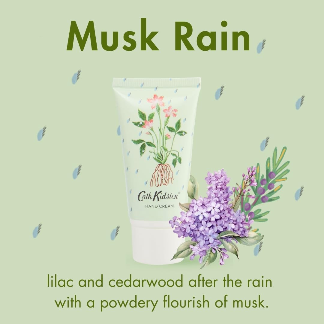 Cath Kidston Roots & Raindrops Hand Cream Trio Set (30ml x 3) with Shea Butter 6