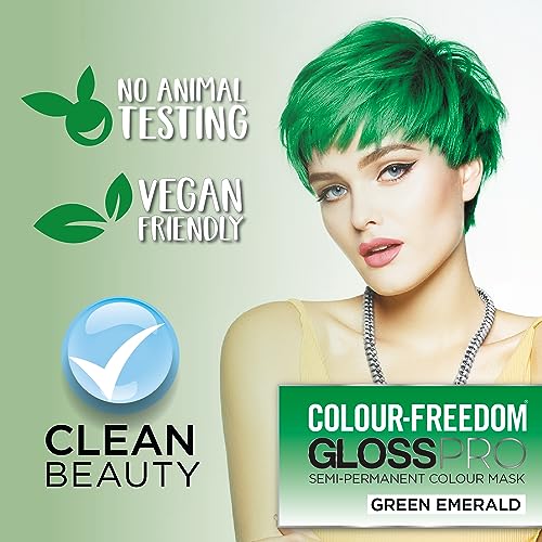 Knight & Wilson Colour Freedom Gloss Pro Semi-Permanent Hair Colour 150ml Emerald Green