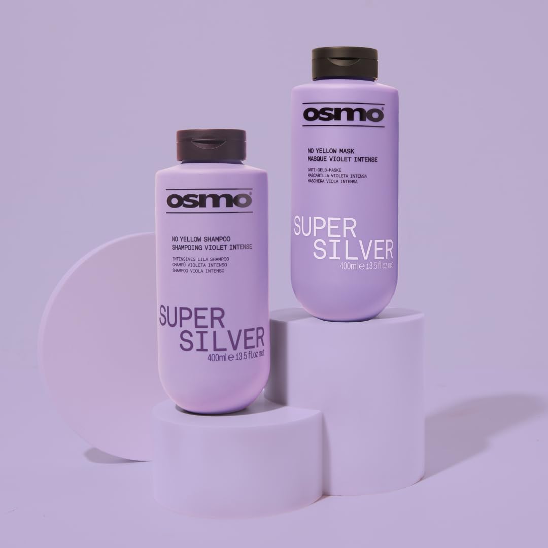 OSMO Super Silver Toning Mask 400ml | Vegan Violet Pigment for Ashy Blonde & Grey Hair 6