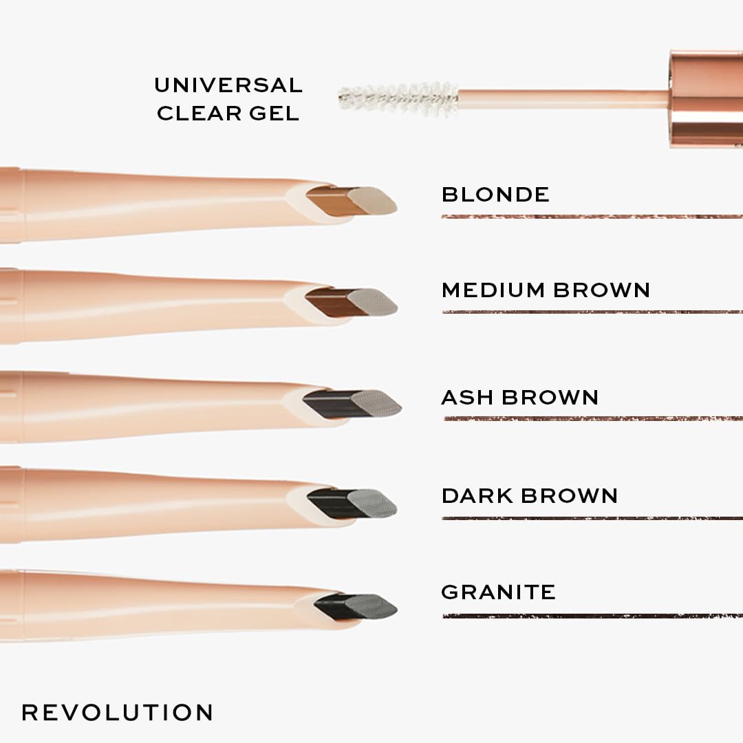 Makeup Revolution Fluffy Brow Filter Duo - Brow Pencil & Eyebrow Gel 4