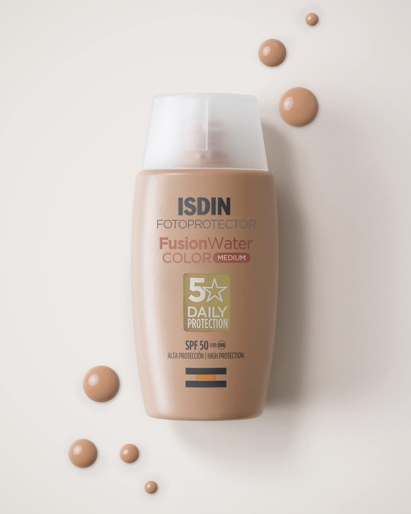 ISDIN Fusion Water Color SPF 50 Medium Tinted Daily Facial Sunscreen 50ml 7