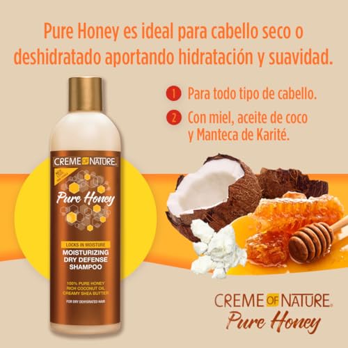 Creme of Nature Honey Moisture Dry Defense Shampoo for Healthy Hair, 354.9 ml 3