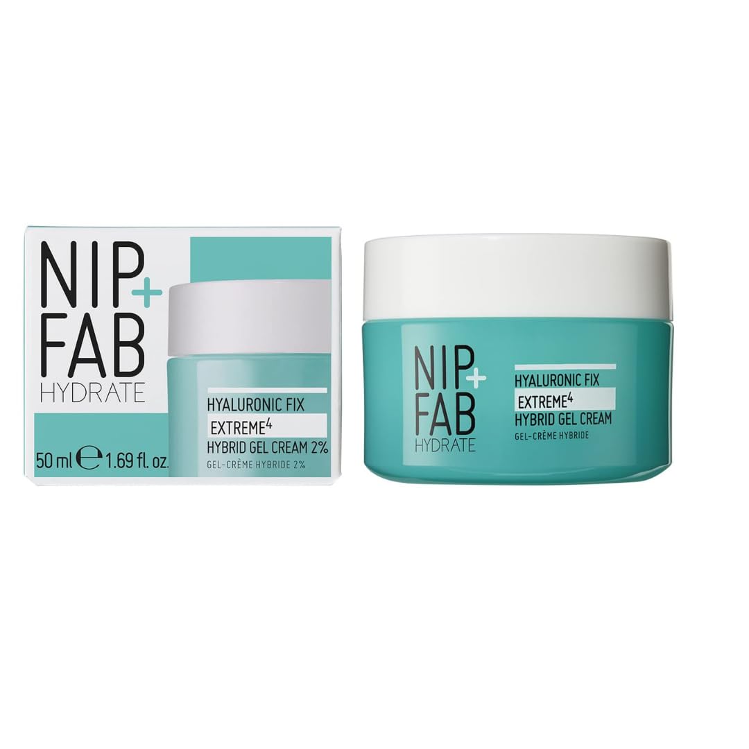 Nip + Fab 2% Hyaluronic Acid Gel Cream for Face - Anti-Aging Hydrating Moisturizer