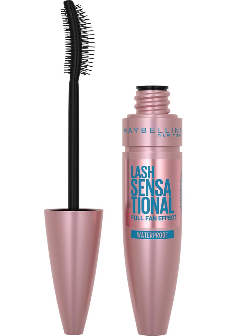 Maybelline Lash Sensational Volumizing and Thickening Waterproof Mascara, Black