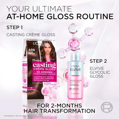 L’Oréal Paris Casting Crème Gloss Ammonia Free Semi-Permanent Hair Dye, 426 Auburn 10