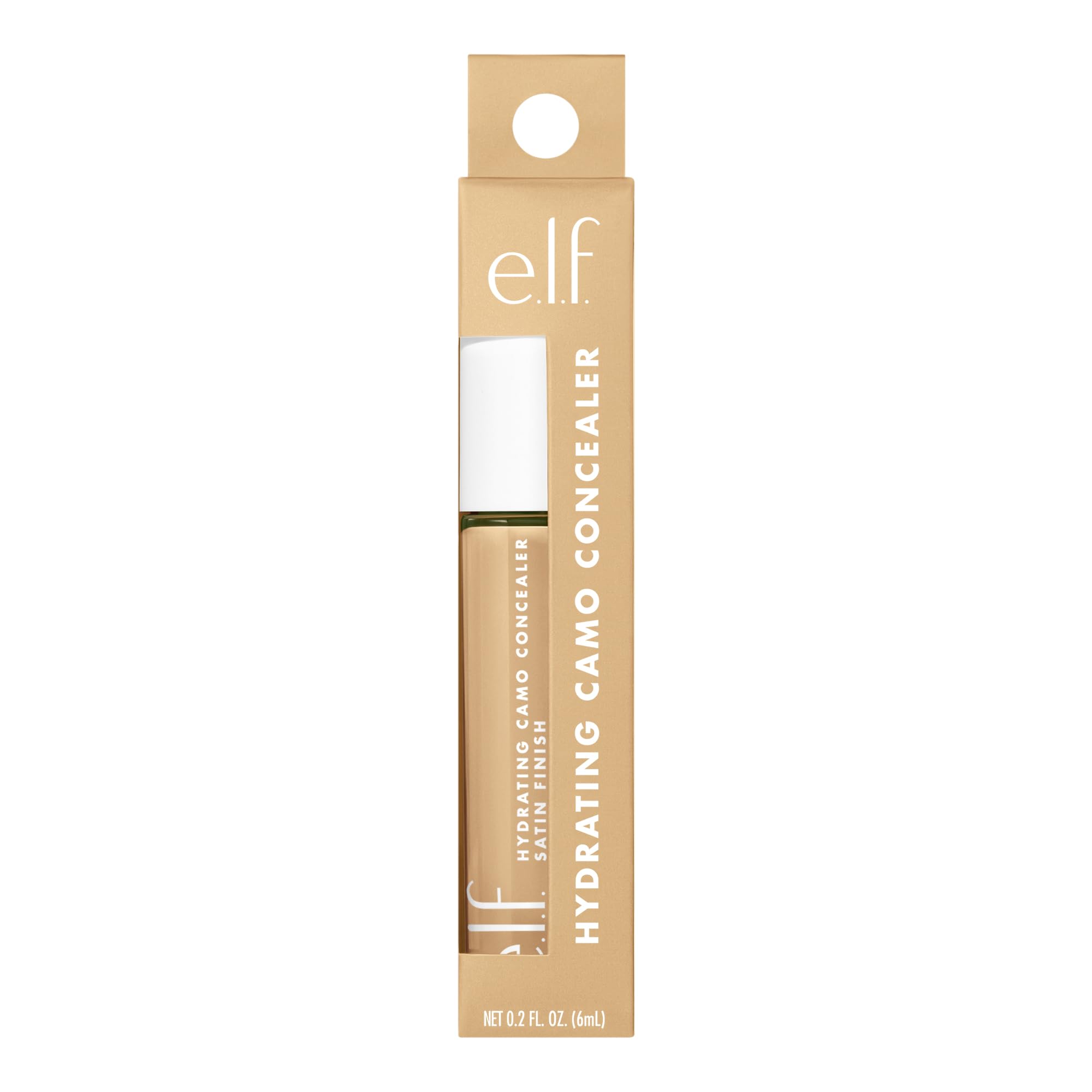 e.l.f. Hydrating Satin Camo Concealer - Full Coverage, Longwearing in Tan Sand 6