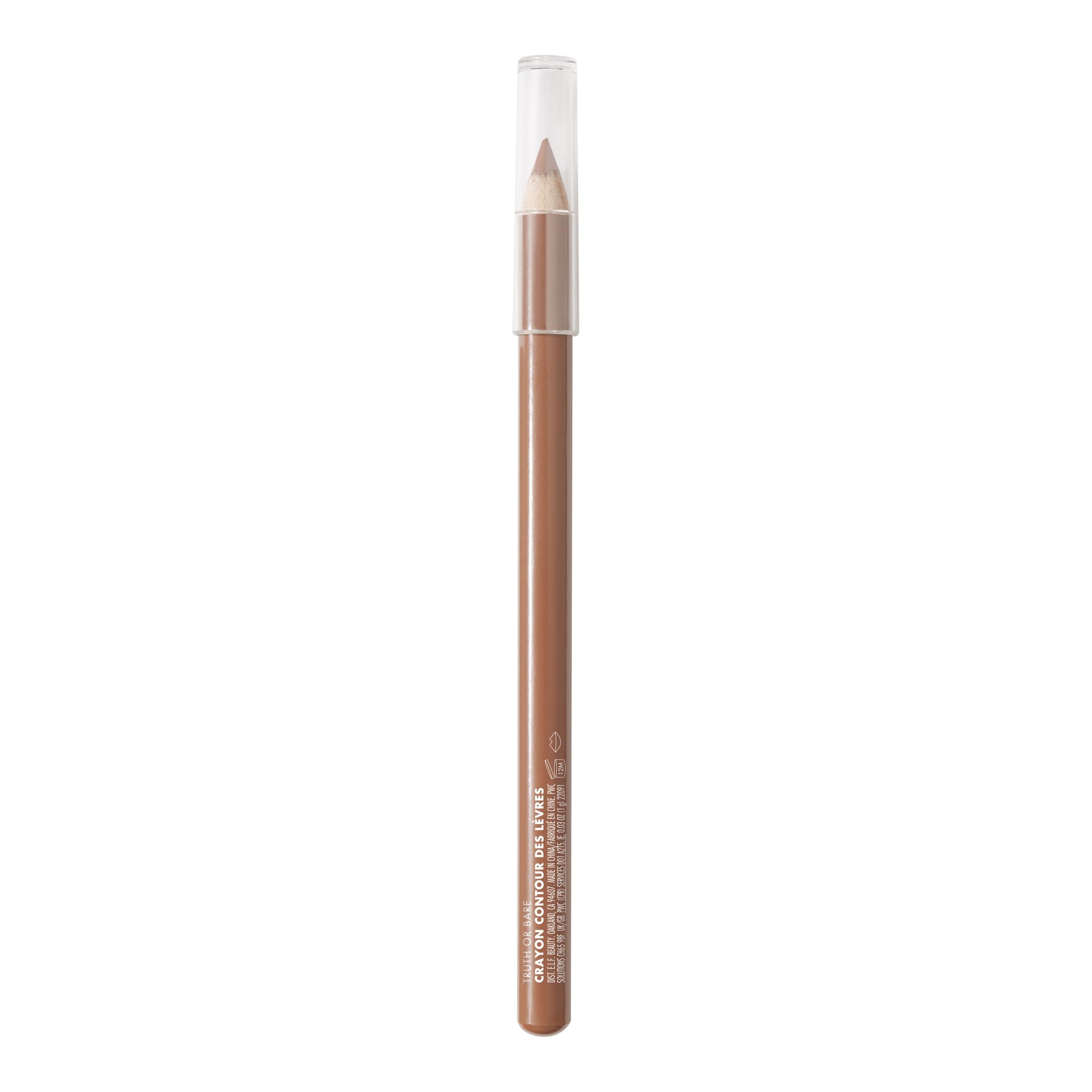 e.l.f. Cream Glide Lip Liner - Truth or Bare | Semi-Matte Finish 7