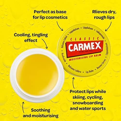 Carmex CLASSIC Moisturising Lip Balm for Dry and Chapped Lips 7.5g 6