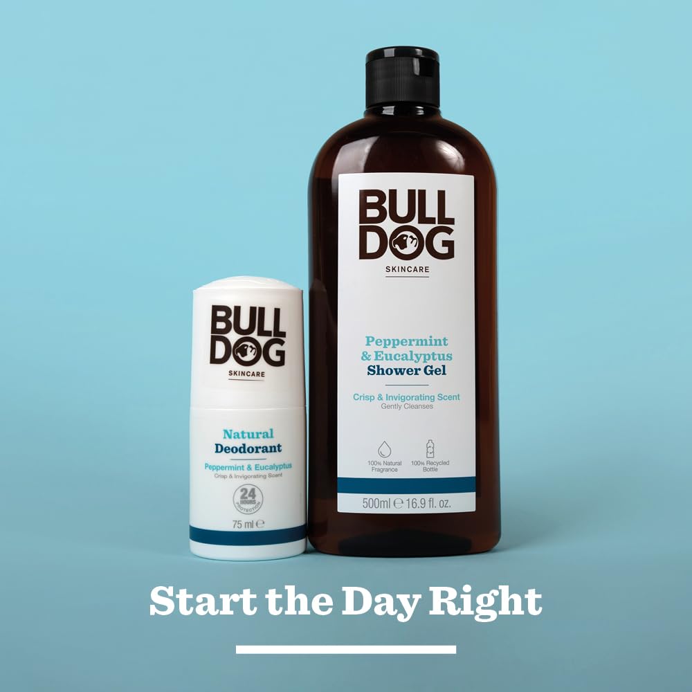BULLDOG SKINCARE Peppermint and Eucalyptus Roll On Natural Deodorant for 24H Protection 5